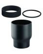 Geberit HDPE straight adaptor with shrink-fitted sleeve: d=56mm, di=70mm