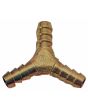 Brass Equal 'Y' Hose Tail 1/4