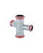 Mapress CSt. Pipe Cross 30, Red. 22mm 1=15mm