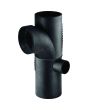 Geberit Silent-db20 combined corner branch fitting 88.5°, swept-entry, right: d=110mm, d1=90mm, d2=5