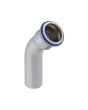 Mapress Stainless Steel Elbow w/ Plain End Gas 45 22mm