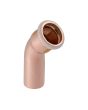 Mapress Copper Elbow w/ Plain End (Gas) 45 18mm