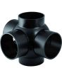 Geberit HDPE triple branchball 88.5°, connections 90° offset: d=63mm, d1=63mm