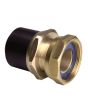 GF ELGEF Spigot Adaptor PE-Brass w. Loose Nut 50 x 1 1/2