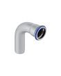 Mapress Stainless Steel Elbow w/ Plain End Si-Free 90 22mm