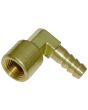 Brass 90 Degree Elbow F.I. BSPP x Hose Tail 1/4