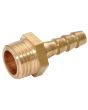 Brass Male BSPP x Hose Tail 1/4