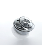 Multikwik Dual Flush Button Oval Chrome