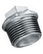 Galvanised Beaded Hollow Plug BSPT 1/4