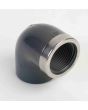 Astore PVC 90 Deg Elbow Plain/ Thd Metal Ring 20mm x 1/2