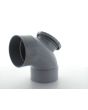Marley Grey Access Bend, Double Solvent Socket 110mm