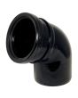 FloPlast Black PVC-U SP162 112.5 Deg Sock./Spigot Bend 110mm