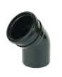 FloPlast Black PVC-U SP163 135 Deg Socket/ Spigot Bend 110mm