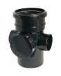 FloPlast Black PVC-U SP274 Access Pipe Socket/ Spigot 110mm