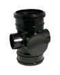 FloPlast Black PVC-U SP275 Access Pipe Solvent  Socket 110mm