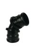 FloPlast Black PP SP560 Adjustable Bend 0-90 Degrees 110mm