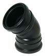 FloPlast Black PVC-U SP563 135 Deg Double Socket Bend 110mm