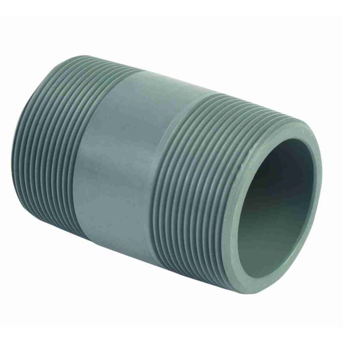 Durapipe PVC-U Barrel Nipple Threaded/Threaded 3/4 inch