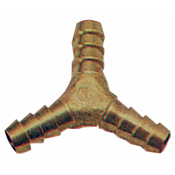 Brass Equal 'Y' Hose Tail 3/8