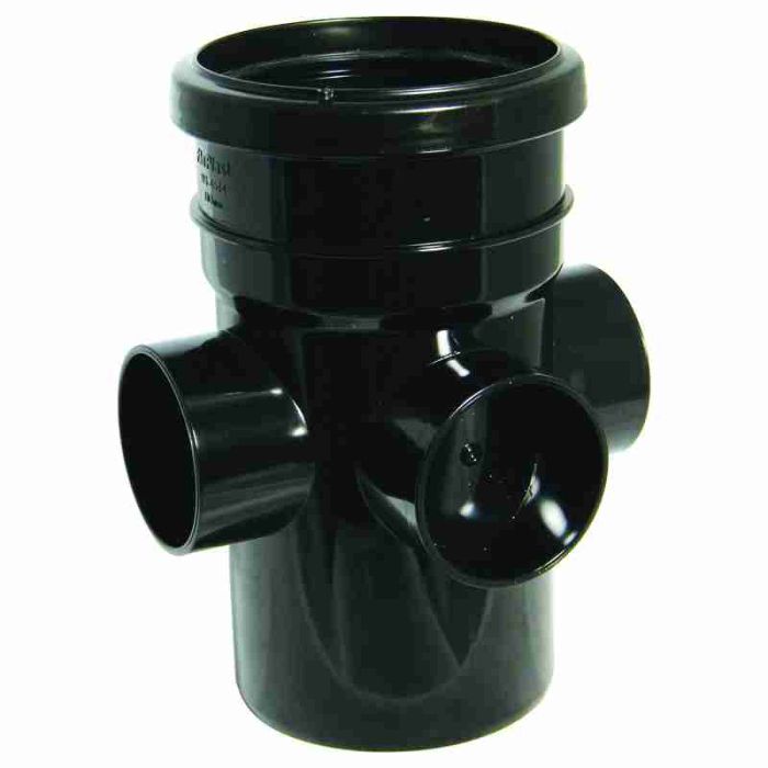 FloPlast Black PVC-U SP581 Boss Pipe Socket/ Spigot 110mm