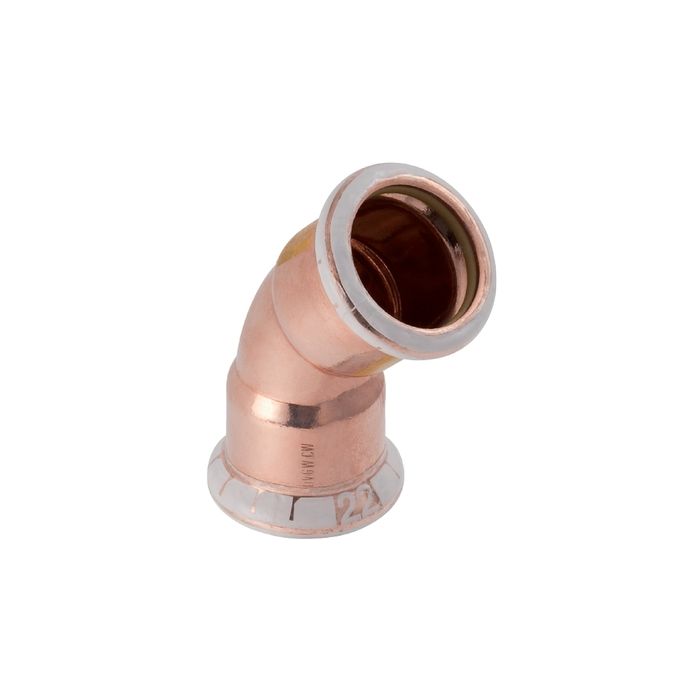 Mapress Copper Elbow (Gas) 45 15mm