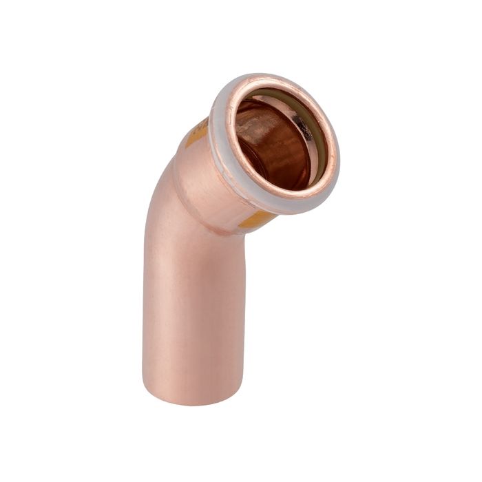 Mapress Copper Elbow w/ Plain End (Gas) 45 15mm