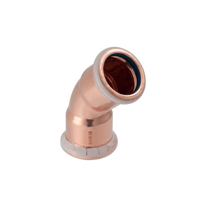 Mapress Copper Elbow FKM 45 15mm