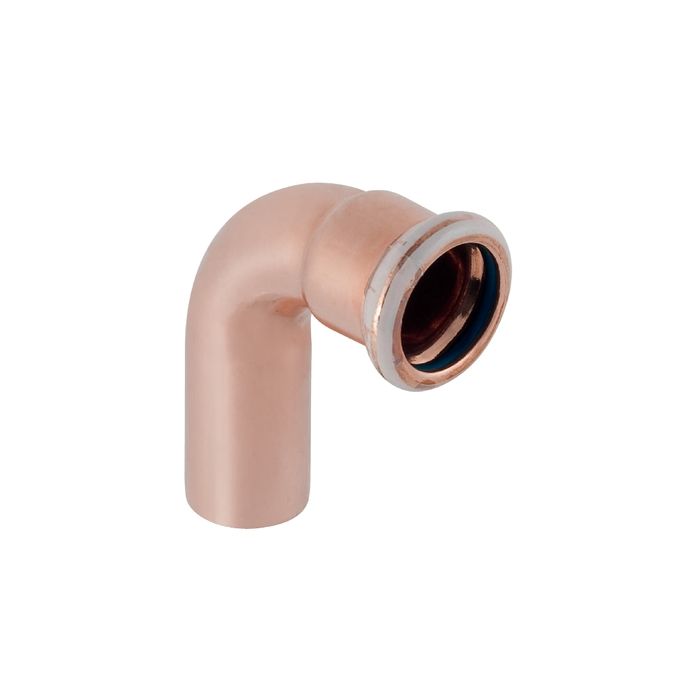 Mapress Copper Elbow w/ Plain End FKM 90 15mm