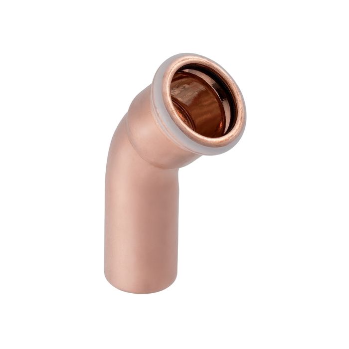 Mapress Copper Elbow w/ Plain End 45 18mm
