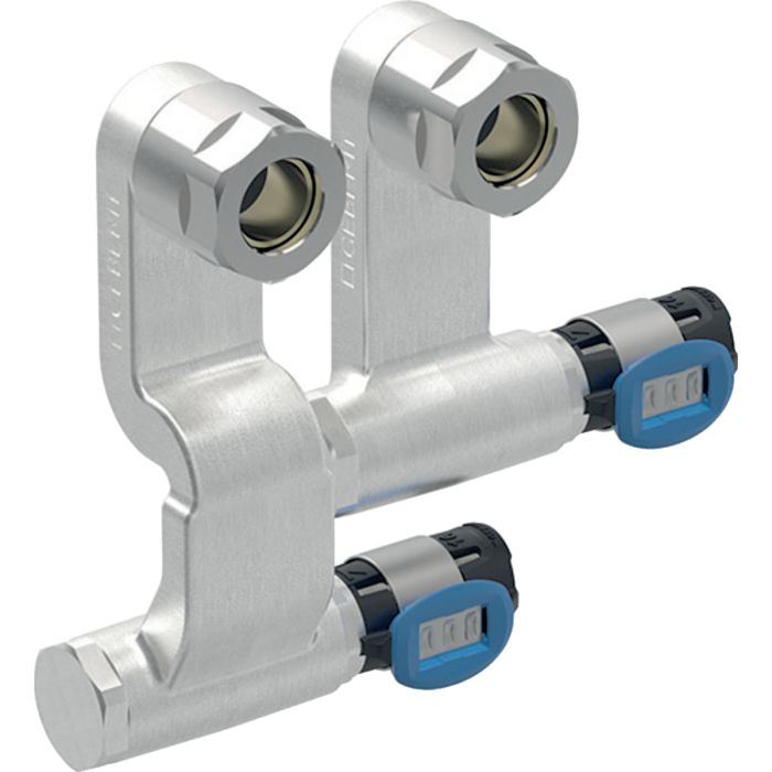 Geberit FlowFit Set of Connector End Pieces for Inlet and Return Flow Union Connector 16mm x 15mm Le