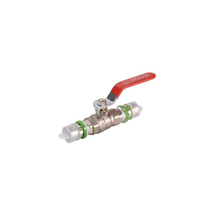 Flamco MultiSkin Metallic Press - Ball valve with MultiSkin connection - 20mm
