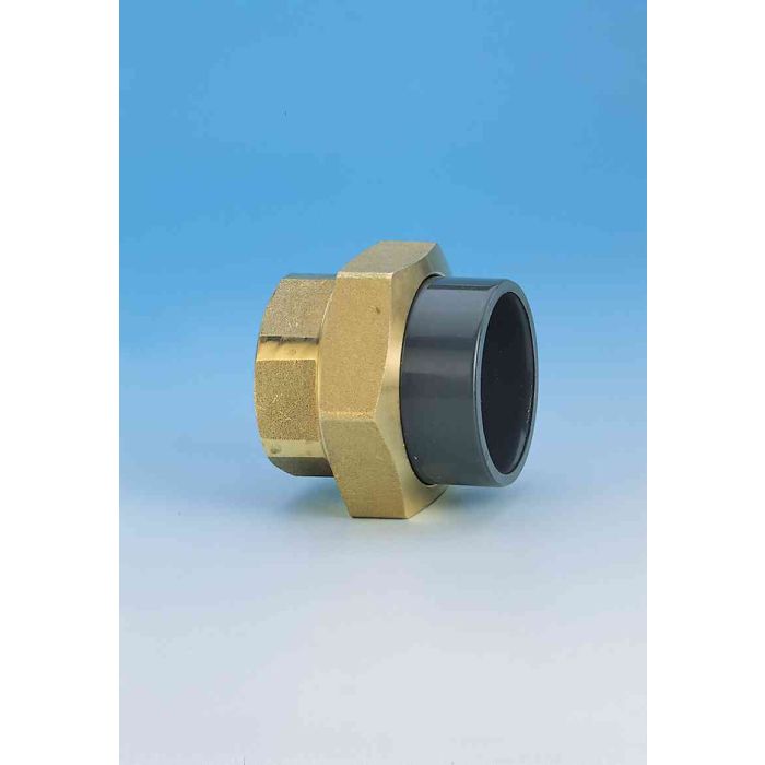TP PVC-U Composite Union Plain/ Brass F.I 20mm x 1/2