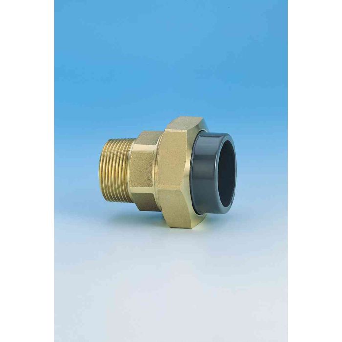 TP PVC-U Composite Union Plain/ Brass M.I 40mm x 1 1/4