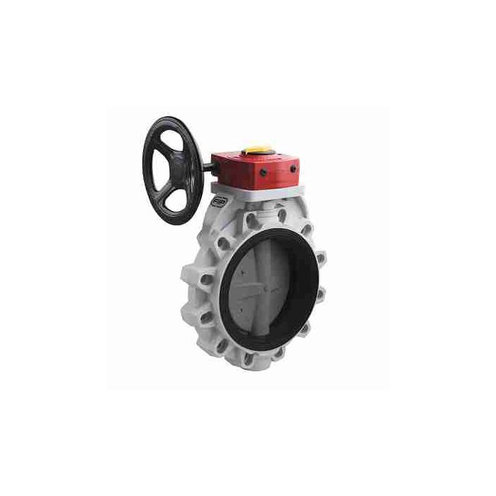 Durapipe ABS FK Butterfly Valve with Gear Box EPDM 140mm