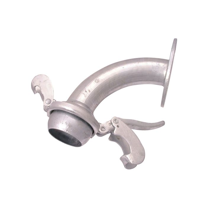 Galvanised Male Flanged 90 Degree Bend NP16 76mm