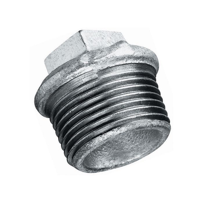 Galvanised Beaded Hollow Plug BSPT 1 1/2