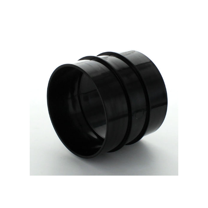 Marley Black Straight Coupling Double Solvent Socket 110mm