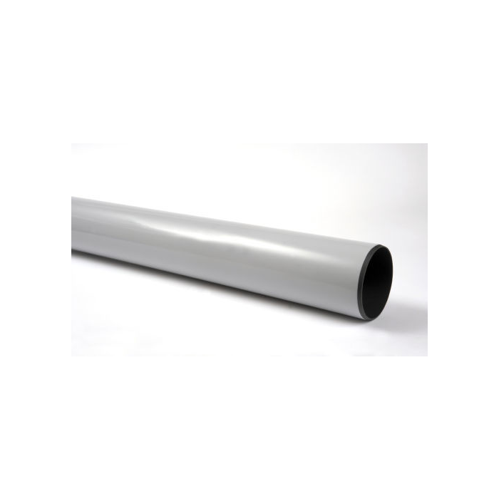 Marley Grey Double Spigot Pipe 3M 110mm