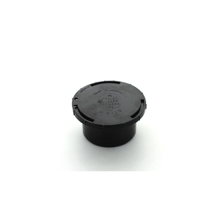 Marley Black Waste ABS Access Cap 50mm