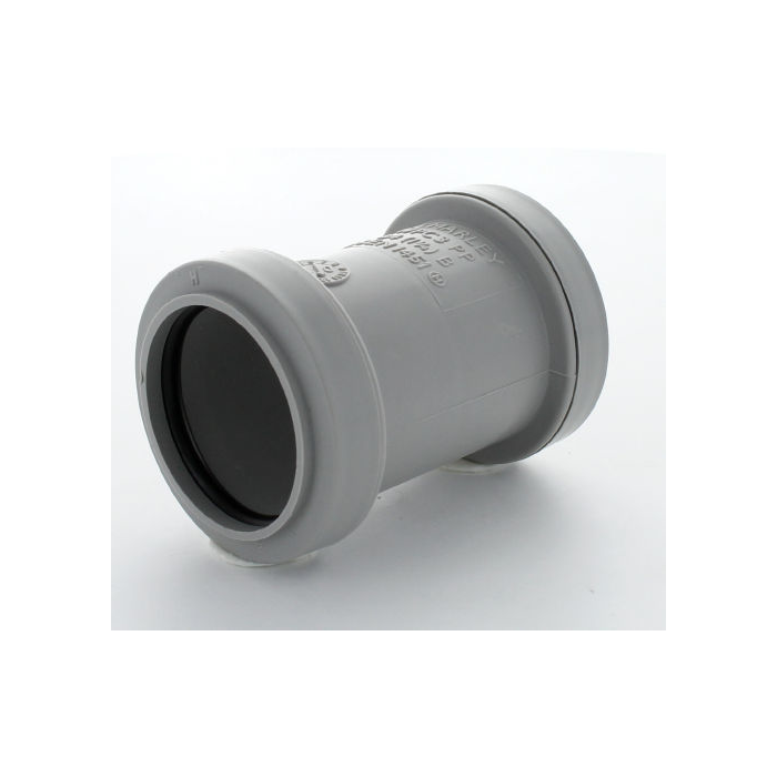 Marley Grey Waste PP St Coupling 32mm
