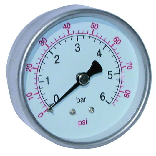 Stainless Steel Dry Gauge Centre Back Connection