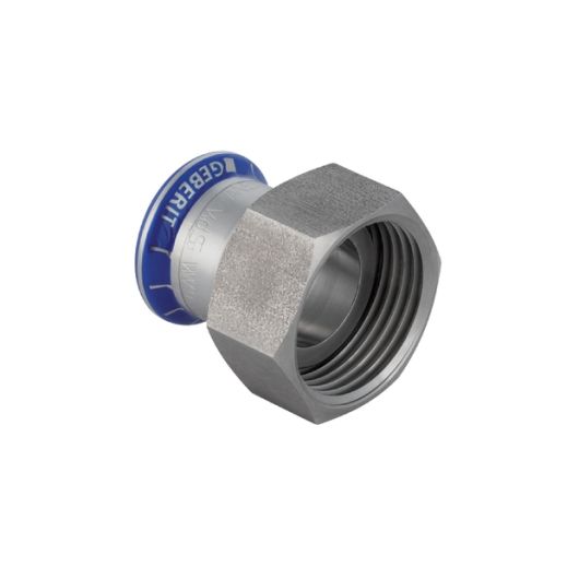 Adaptor with Union Nut made of Crni Steel (Si-Free