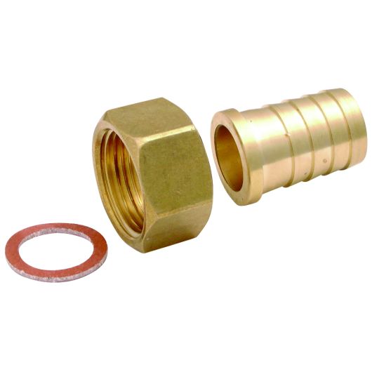Brass F-F Seat with Washer SW Nut BSPP x Hose Tail
