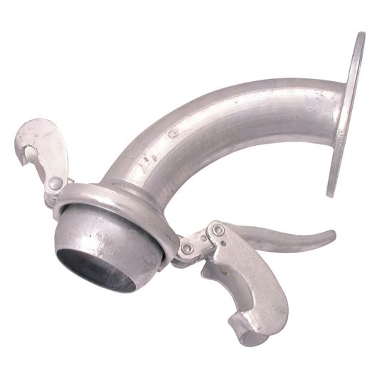 Galvanised Male Flanged 90 Degree Bend NP16