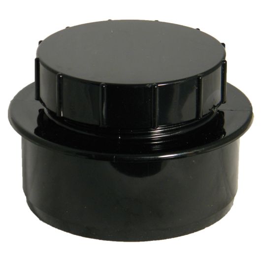 FloPlast Black PVC-U Access Cap