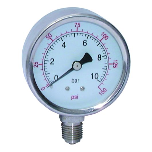 Stainless Steel Dry Gauge Bottom Connection