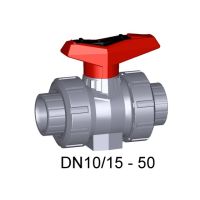 +GF+ ABS Ball Valve 546 EPDM with Mounting Insert 3/8"