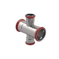 Mapress CSt. Pipe Cross, Red. 54mm 1=28mm