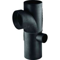 Geberit Silent-db20 combined corner branch fitting 88.5°, swept-entry, right: d=110mm, d1=90mm, d2=5
