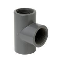 Durapipe PVC-U  90 Tee Plain Thd 75 x 75 mm x 2 1/2 inch